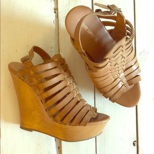 Tan Wedge Heels